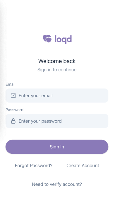 Create loqd Account