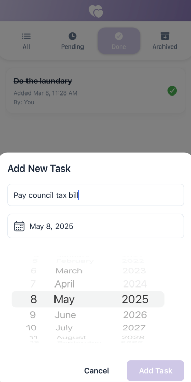 Shared Tasks Feature